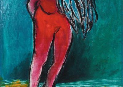 Λάδι σε ξύλο διαστάσεις : 42 Χ 32 εκ.