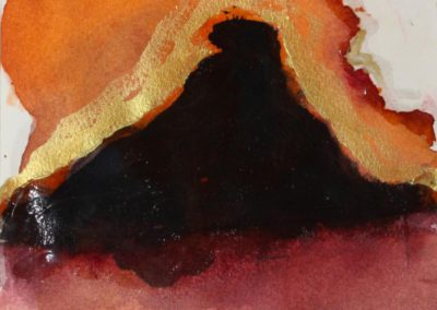 watercolor, ink, dimensions: 30X19 cm.