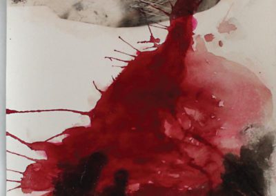 watercolor, ink, photo dimensions: 27x18 cm.